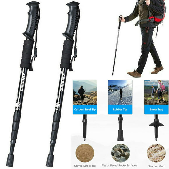 2x Replacement Walking Stick Hiking Pole External Quick Slip Locks 16mm 18mm
